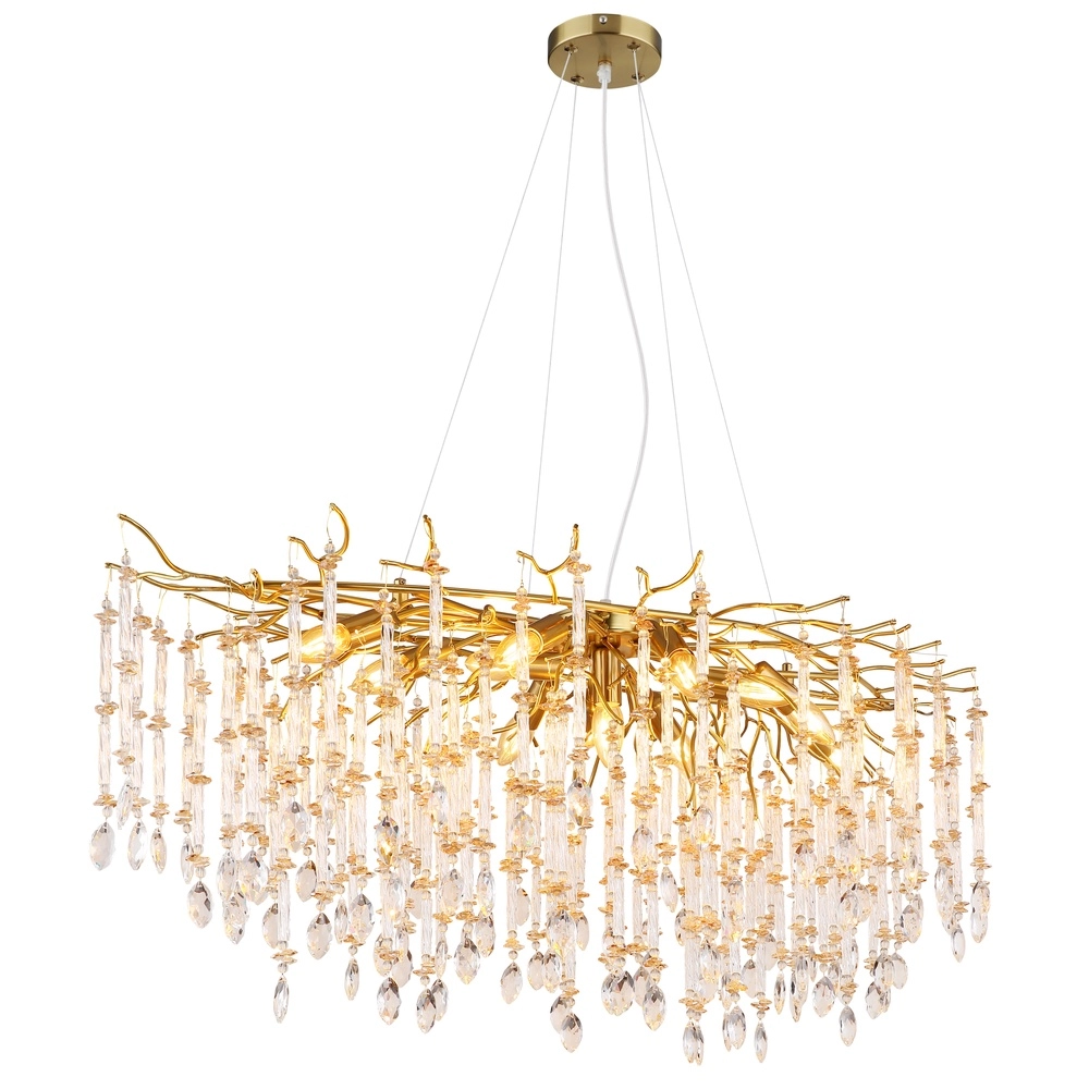 Hanglamp Gloria 120cm goud