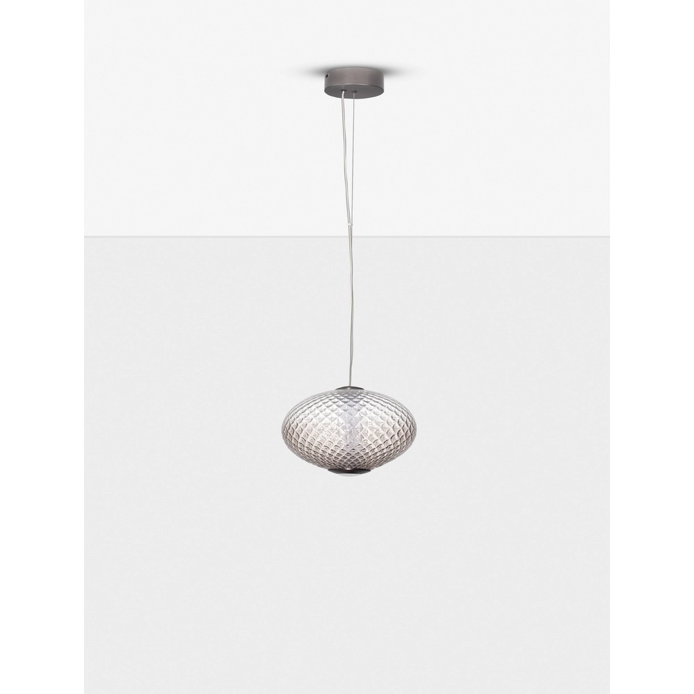 Hanglamp Aora ovaal bruin glas Lyora 5212017483843