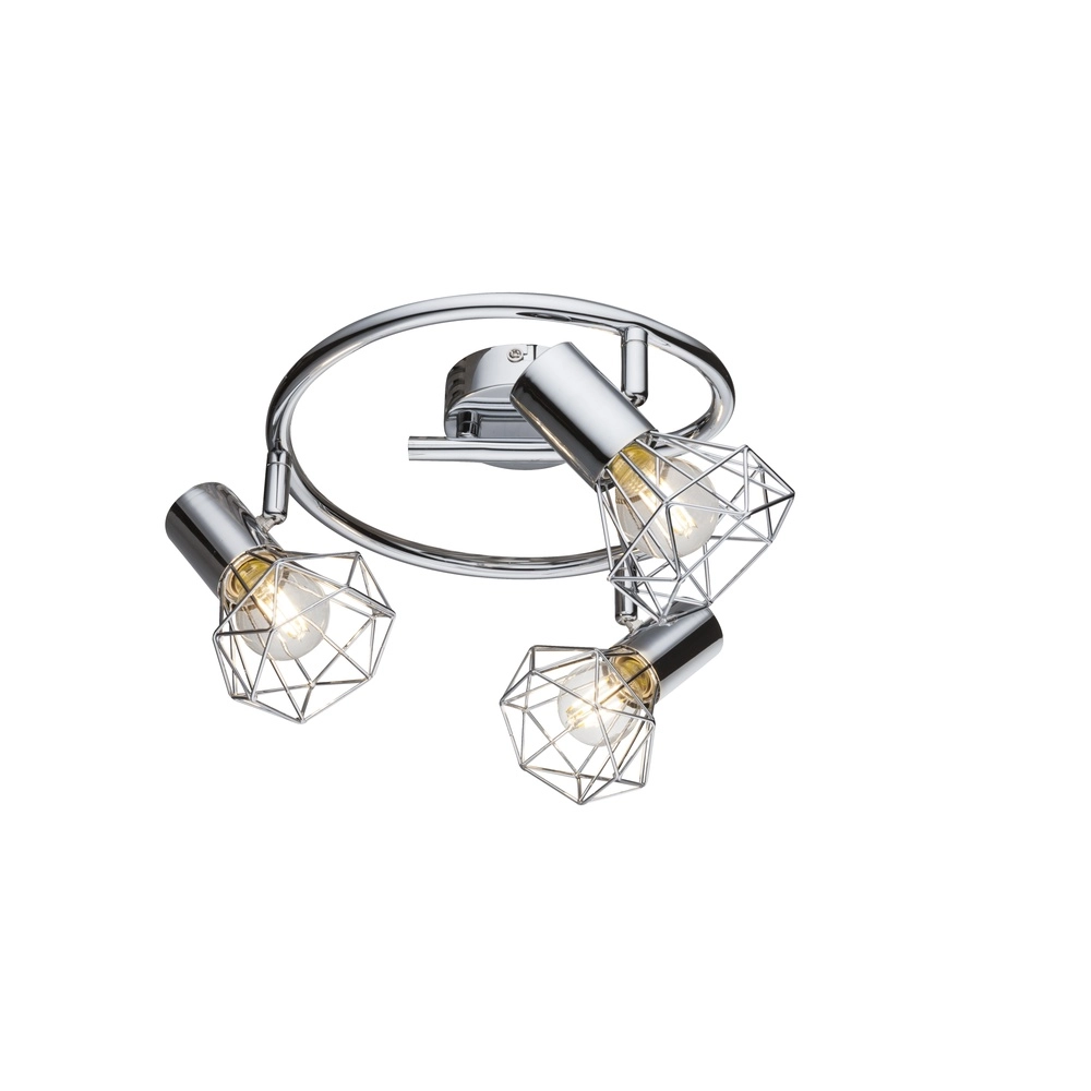 Plafondlamp Xara I 4-lichts chroom