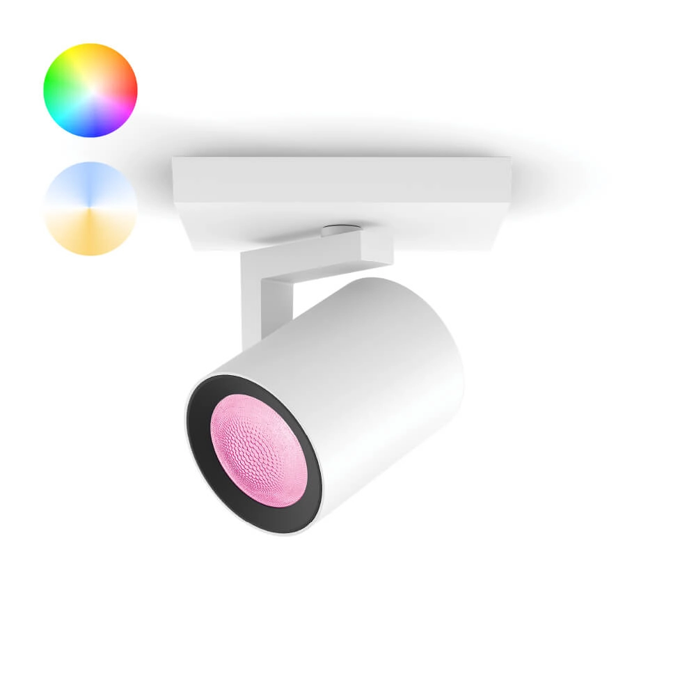 Opbouwspot Hue Argenta - White and color wit