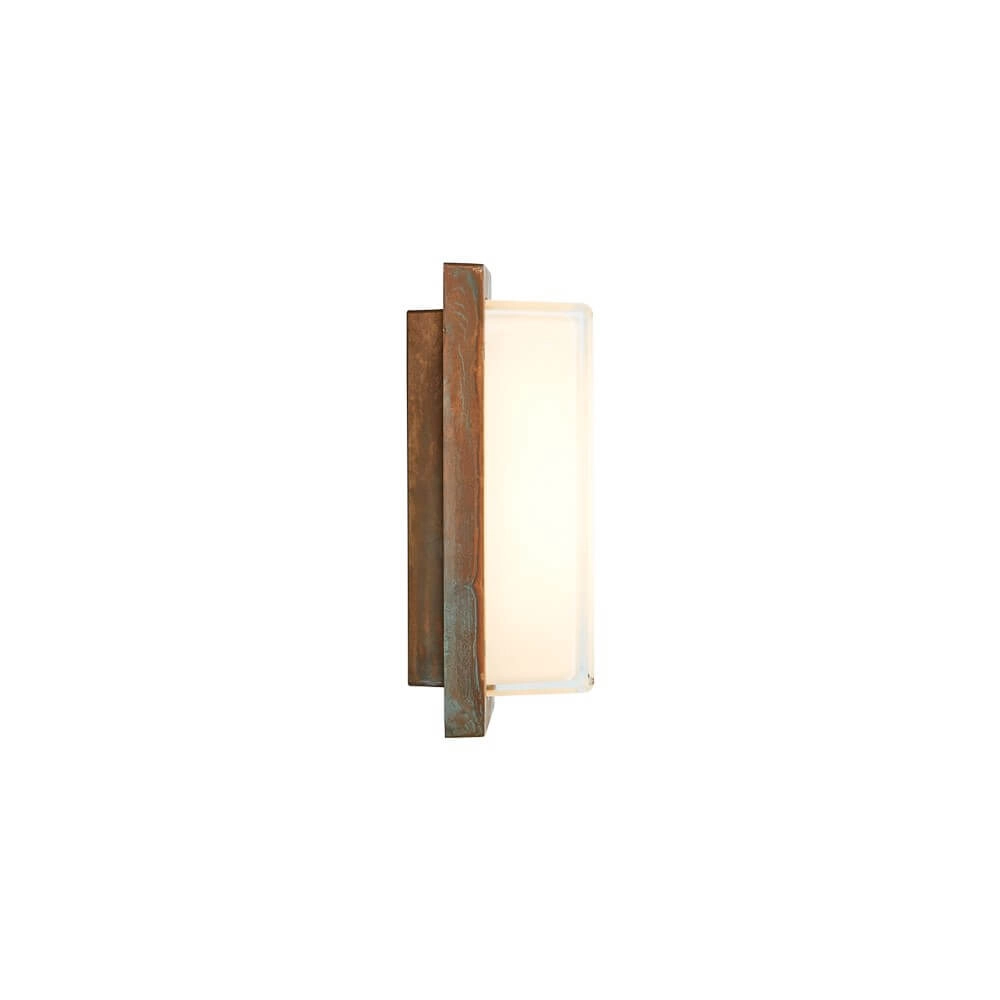 Landelijke buitenlamp Ice Cubic rechthoekig Lyora
