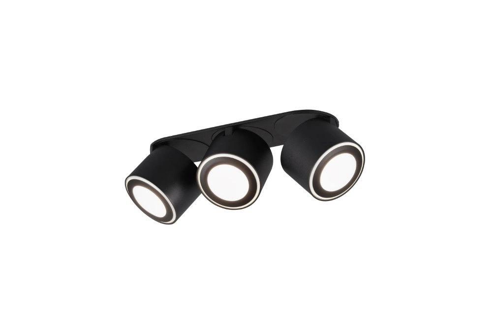Zwarte led spot Taurus 3-lichts Trio 4017807473698