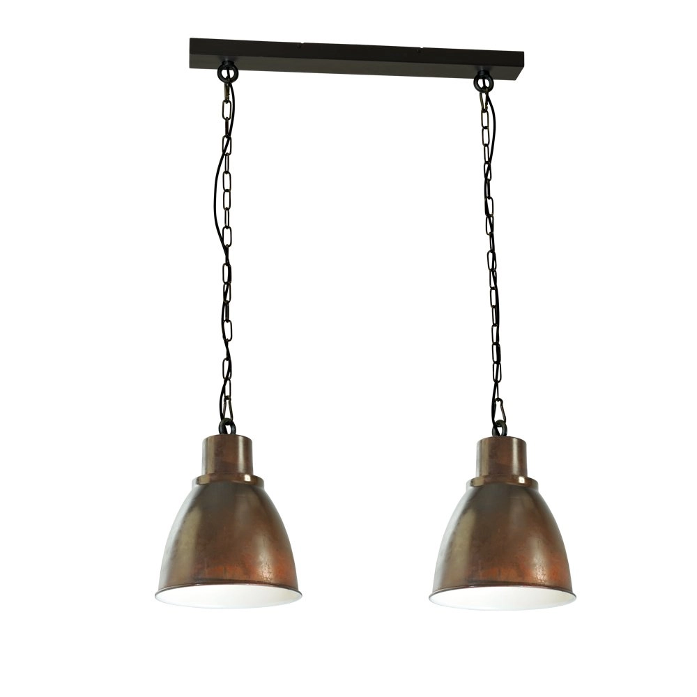 Eetkamerlamp Industria 2x27 Landelijk