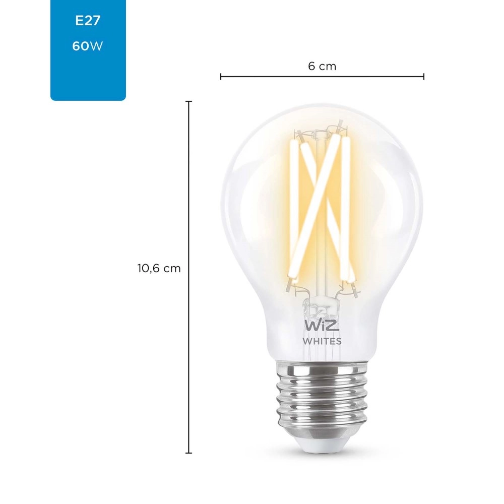 Lichtbron A60 6,7W - E27 - Led 2700-6500K WiZ 8718699787158
