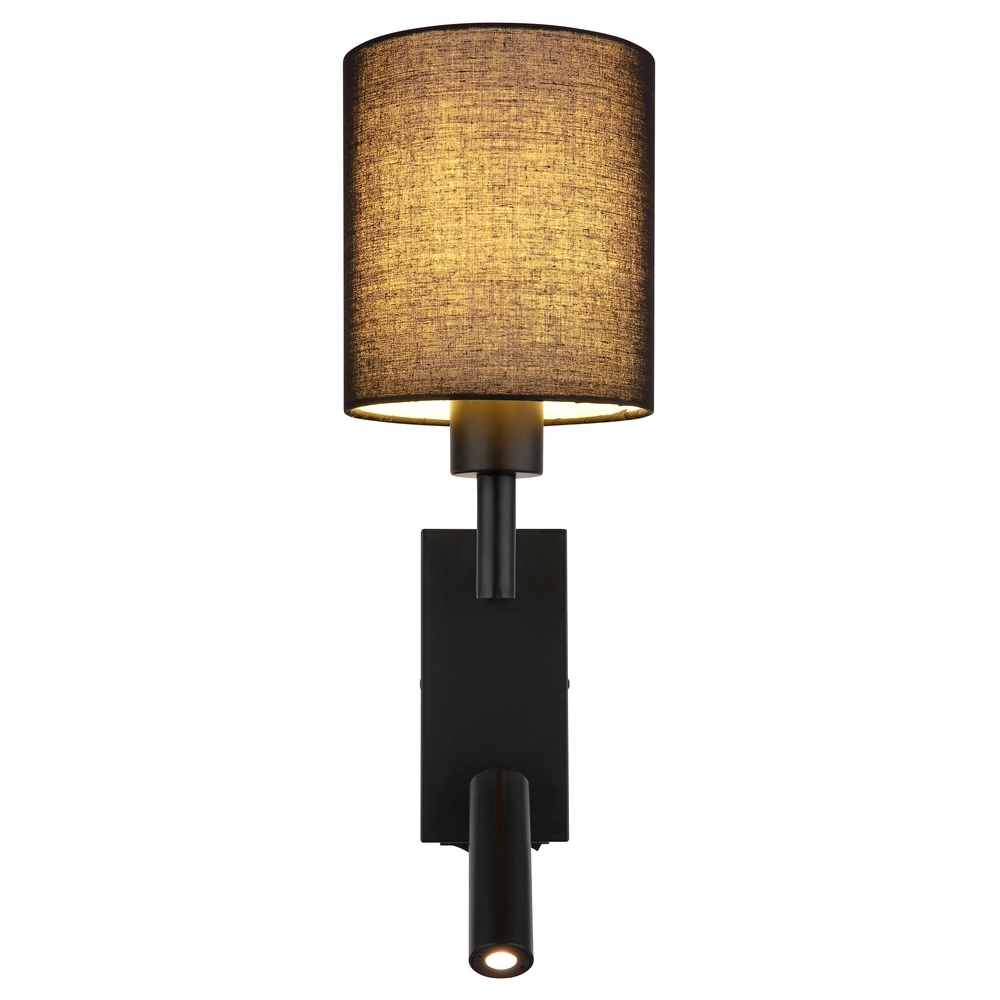 Bedlampje Zamora zwart met zwarte kap Globo 9007371575893