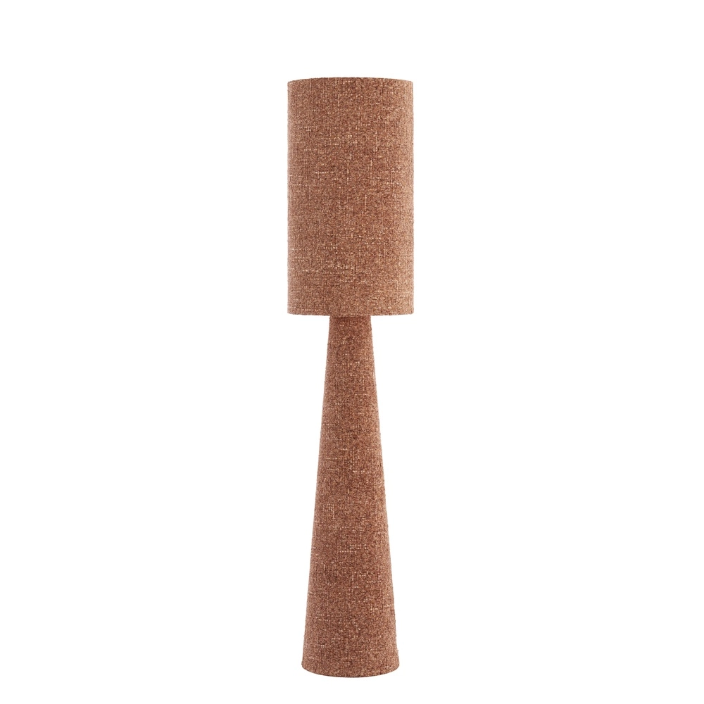 Staande schemerlamp Micky Ø 38cm - bouclé - bordeaux Light & Living 8717807834203