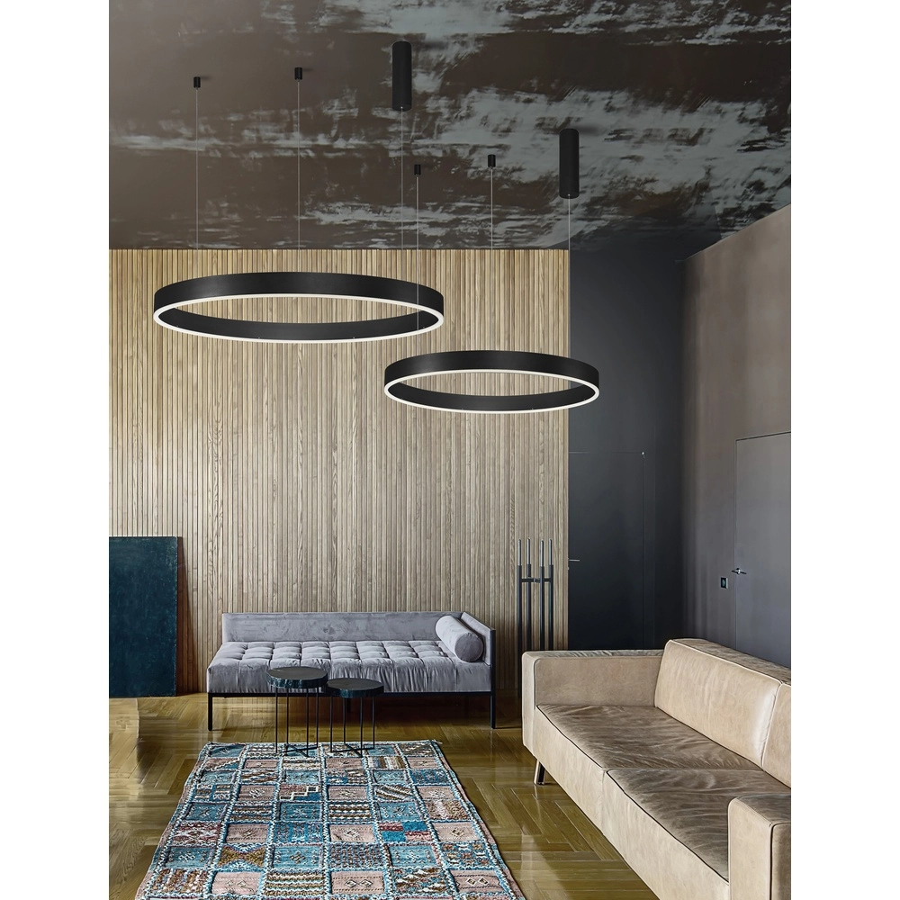 Hanglamp Motif zwart Ø 100cm 2700-6500K Lyora 5212017443656