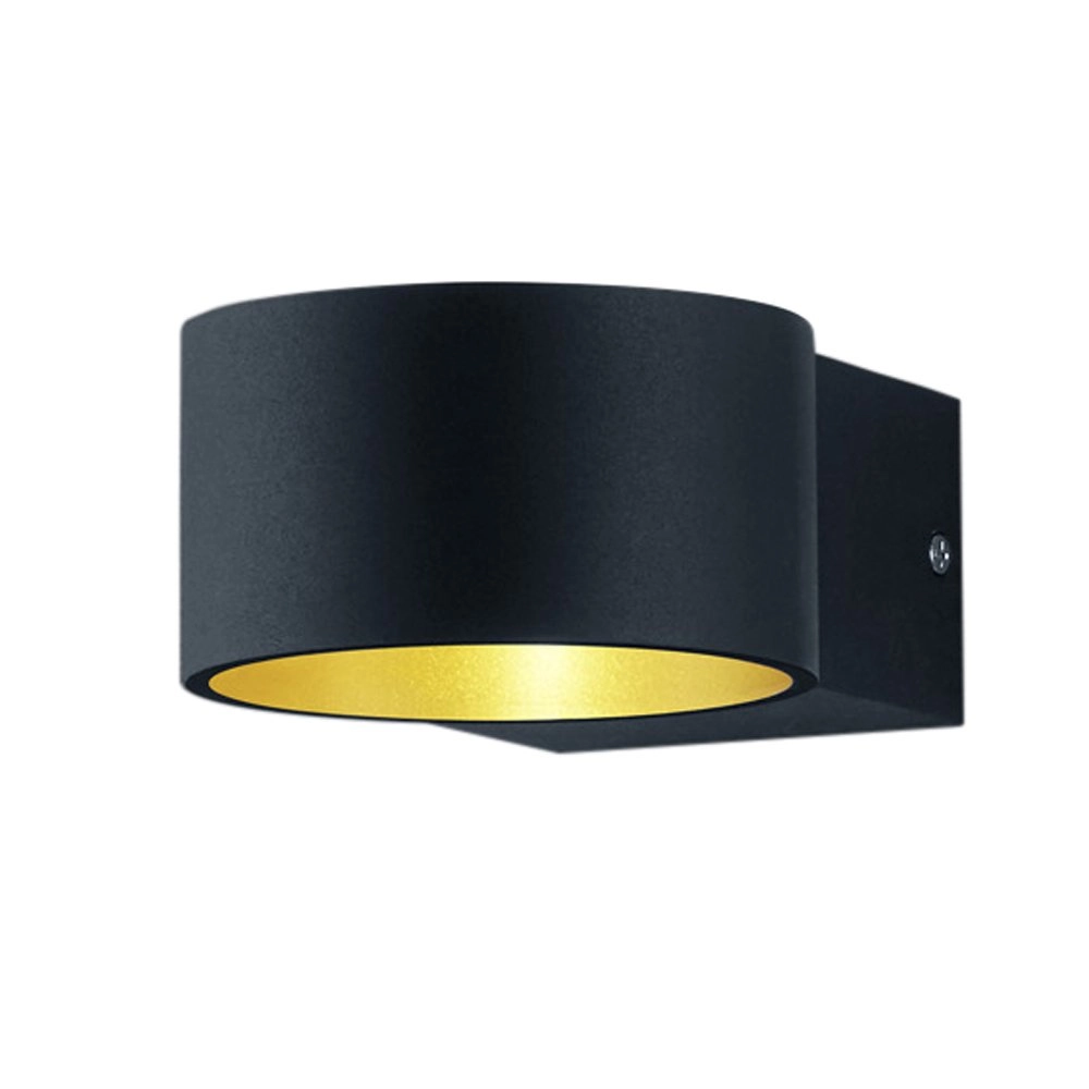 LED wandlamp Lacapo zwart