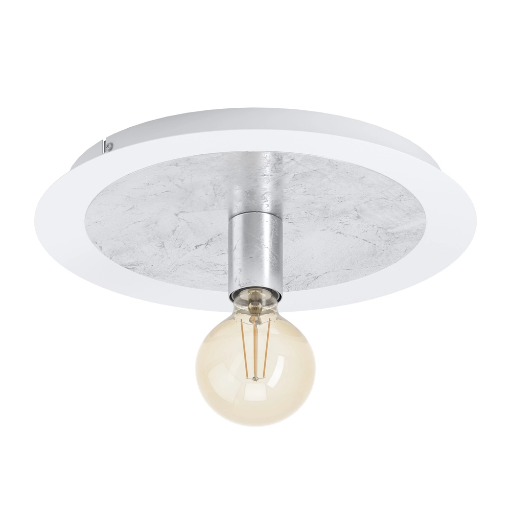 Unieke plafondlamp Passano wit en zilver enkel Eglo 9002759974947
