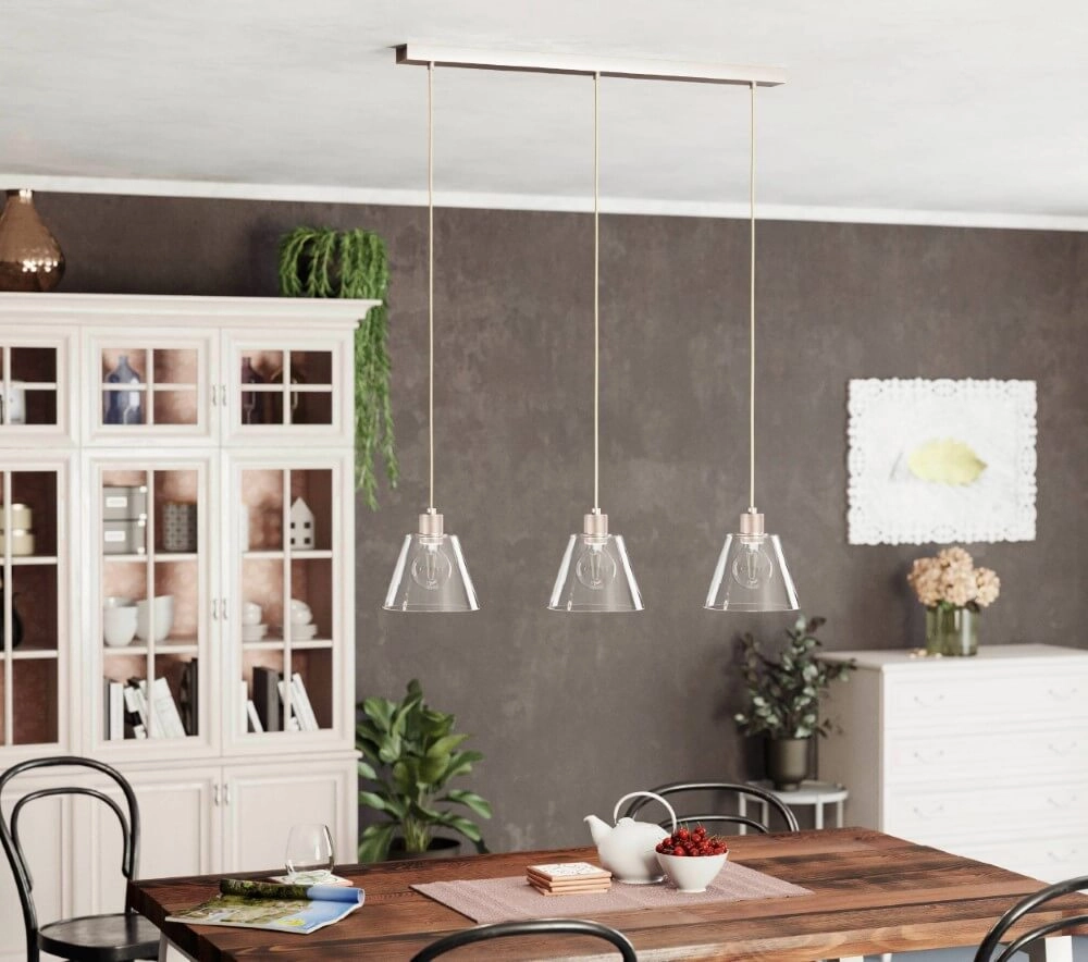 Eettafel hanglamp Copley rose goud Eglo 9002759436322