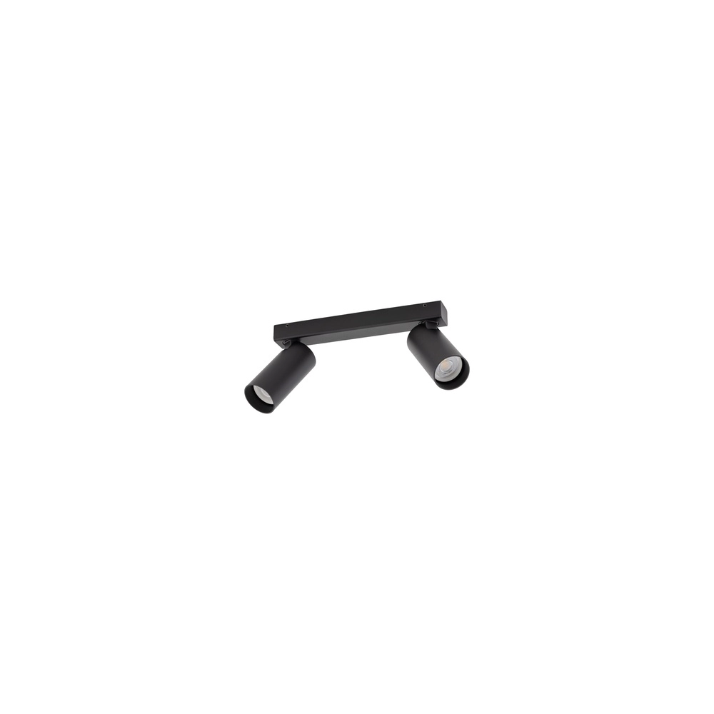 Opbouwspot 2x GU10 Fourty zwart Lyora 5903139107372