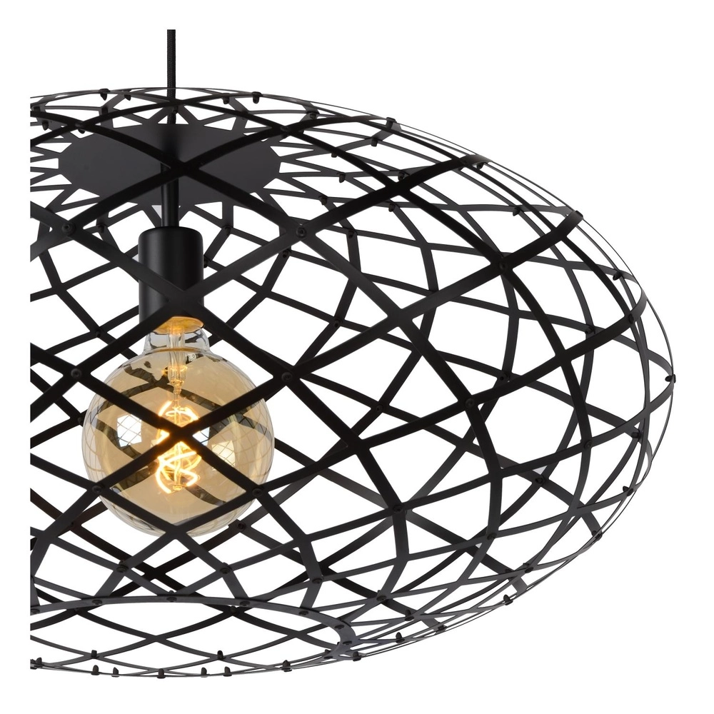 Hanglamp Wolfram Ø 65cm zwart Lucide 5411212211019