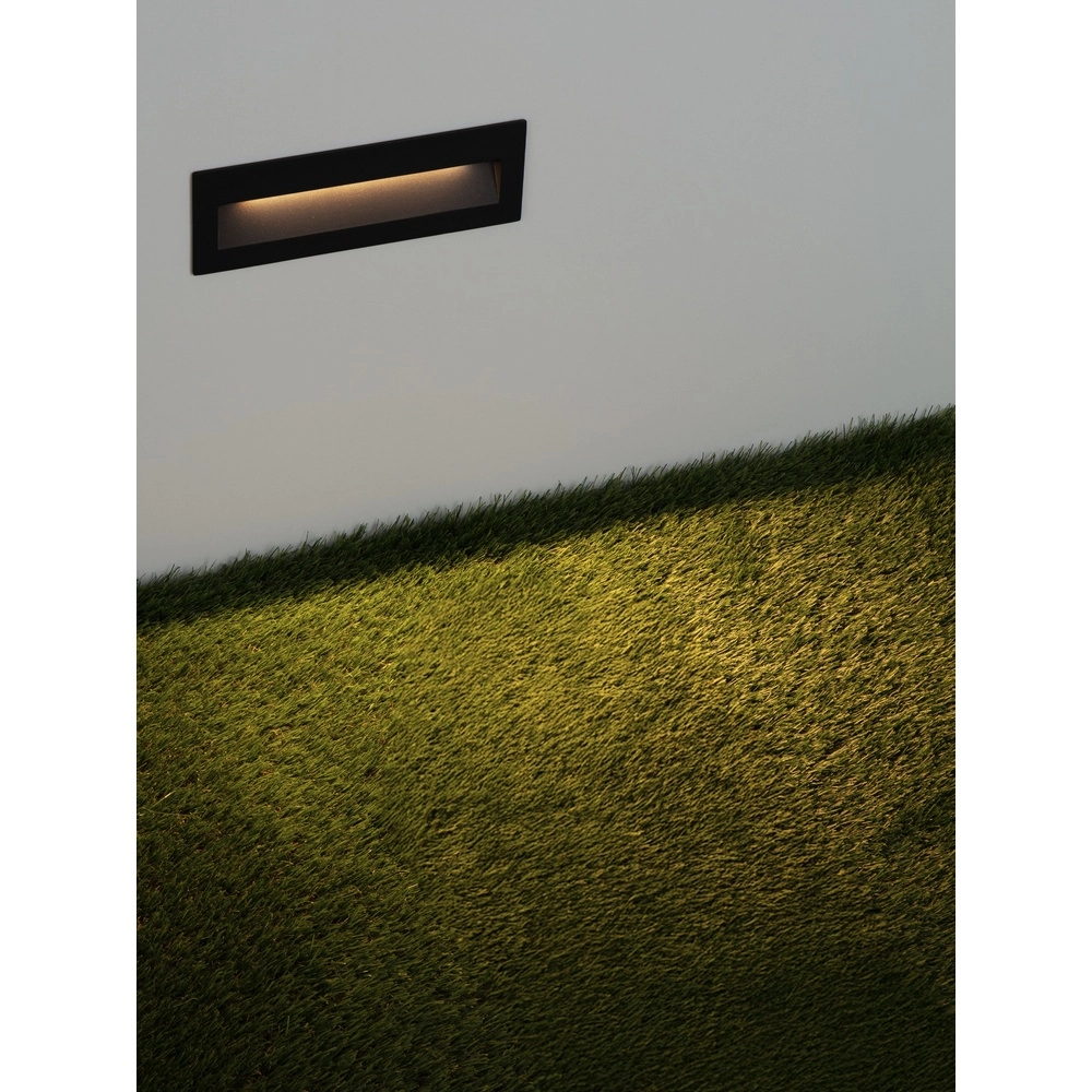 Inbouw wandlamp Drat zwart