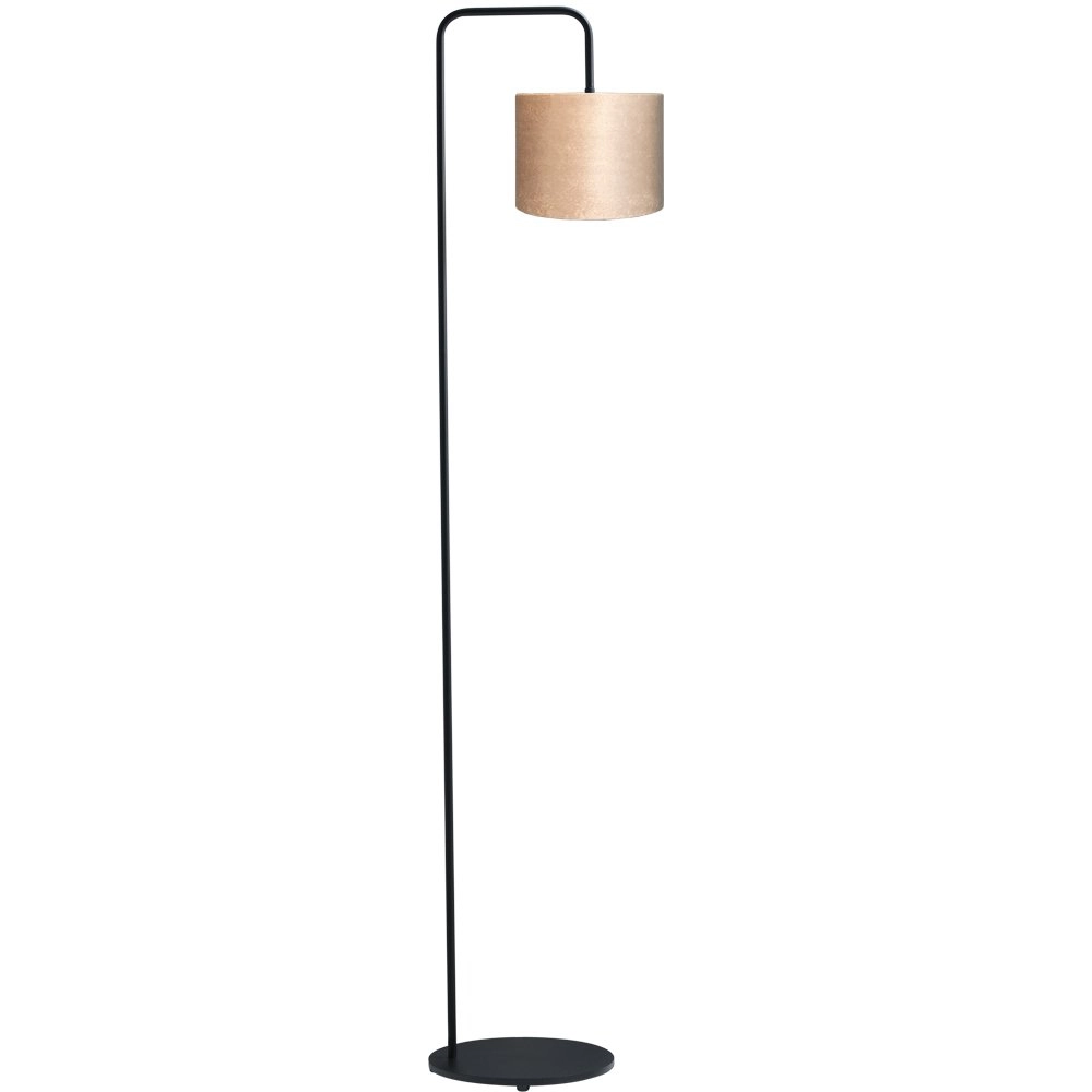 Vloer Schemerlamp Venus 152cm met zandkleurige lampenkap