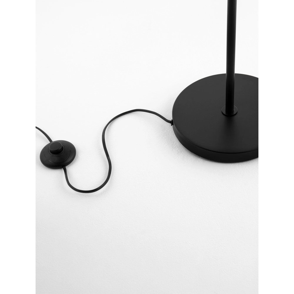 Vloerlamp Lito zwart en rotan Lyora 5212017454744