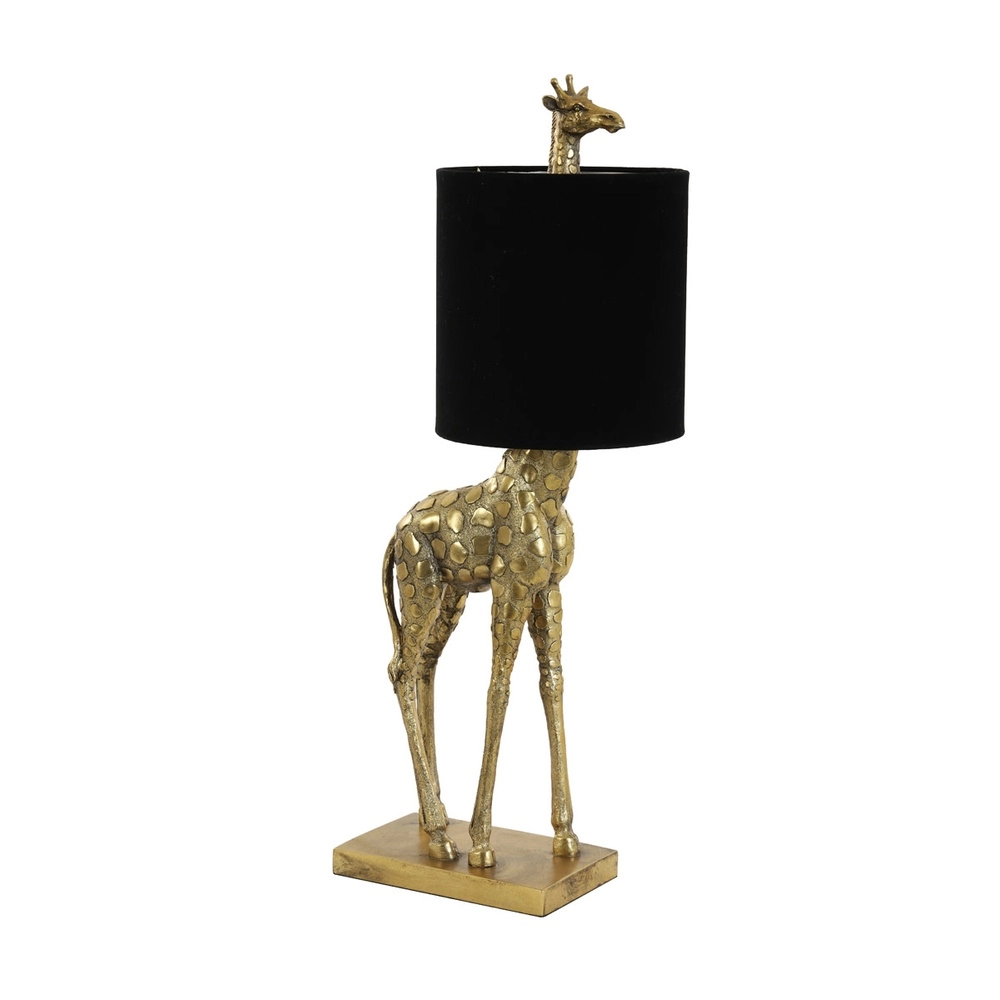Schemerlamp Giraffe 68cm brons met zwart Light & Living 8717807609429