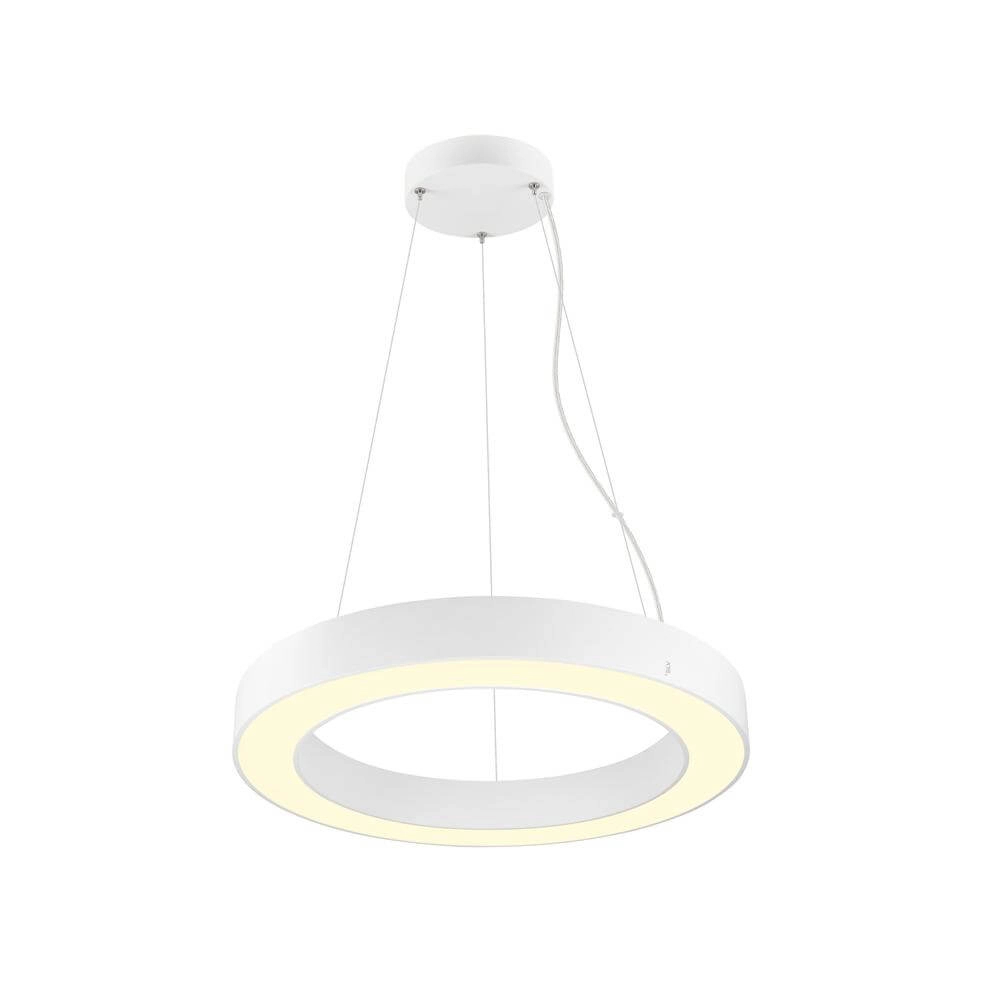 Witte hanglamp Medo Ring 60 Ø 60cm