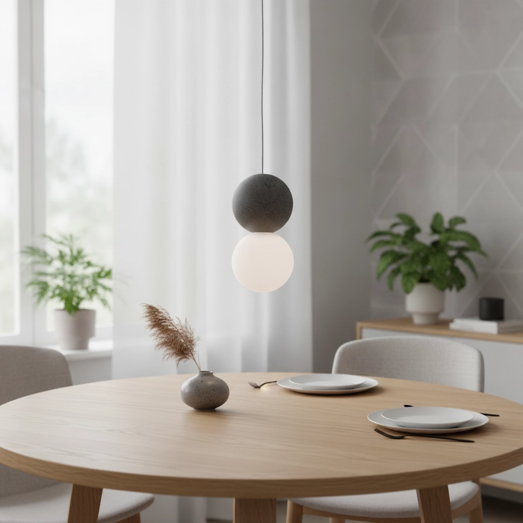 Hanglamp Zero grijs met wit