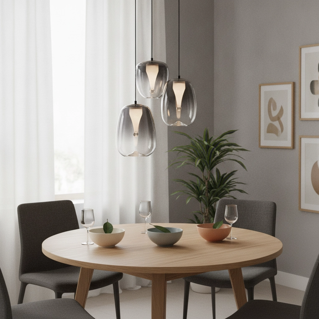 Design hanglamp Oblo 5-lichts smoke glas