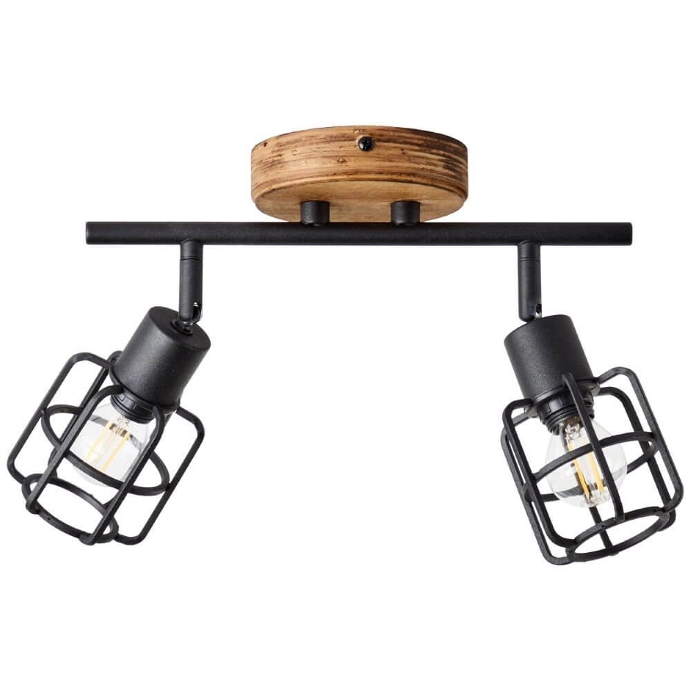 Industriële plafondlamp Gwen 2-lichts Brilliant 4004353409813