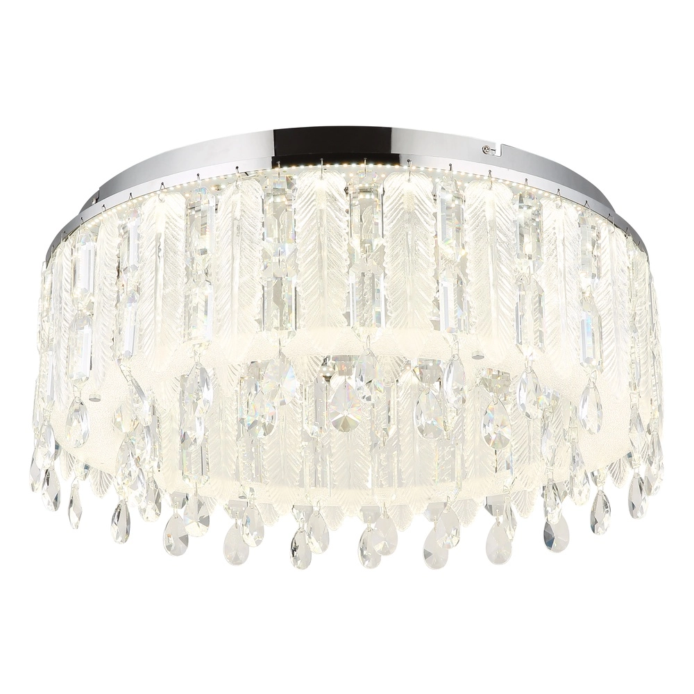 Plafondlamp Klunka chroom Ø 58,5cm