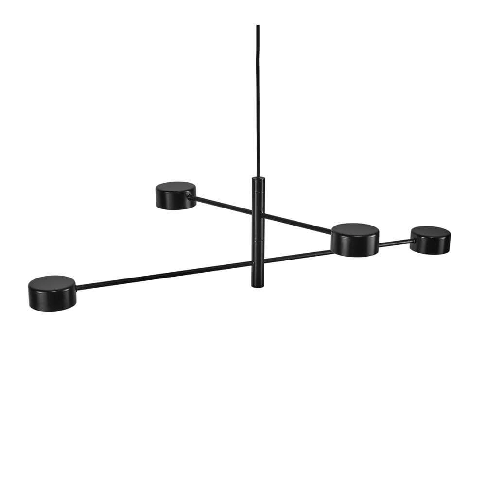 Design hanglamp Clyde 4-lichts zwart Nordlux 5704924001154