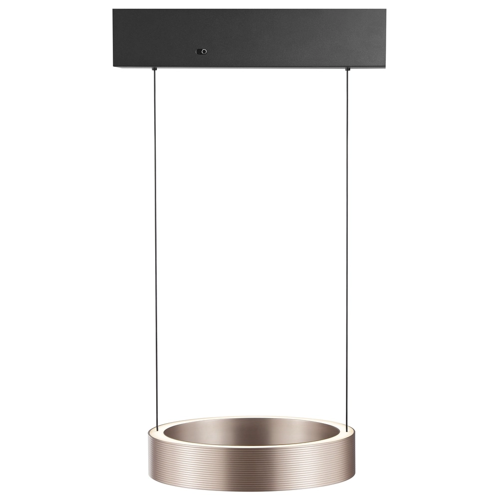 Design hanglamp Axion zwart met bruin Brilliant 4004353477188