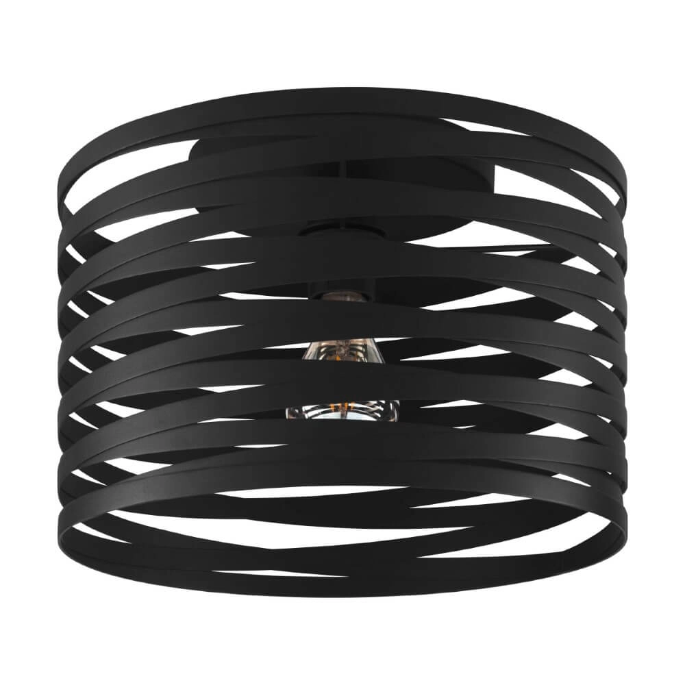 Zwarte plafondlamp Cremella Ø 37cm