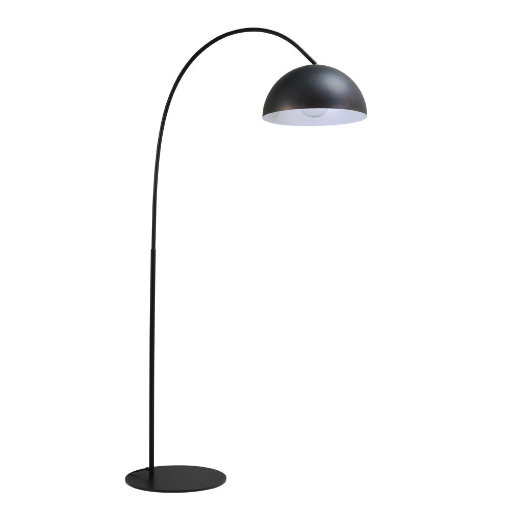 Staanlamp Industria 186 gunmetal met wit