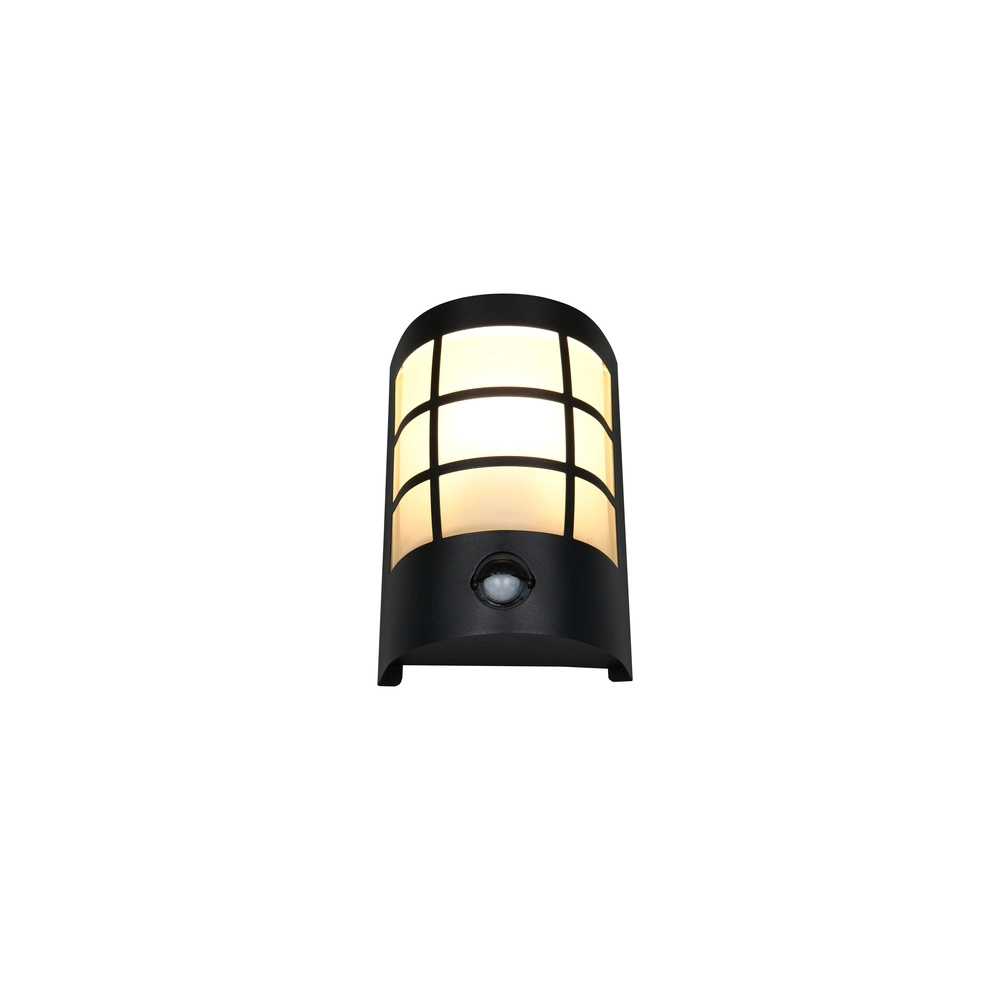 Zwarte wandlamp Sintra met sensor Trio 4017807648256