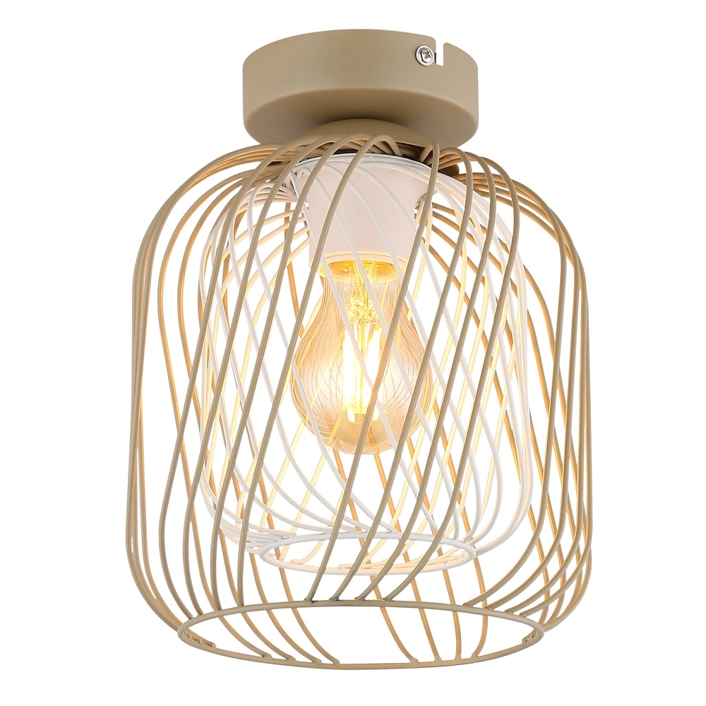 Plafondlamp Dichti zand bruin