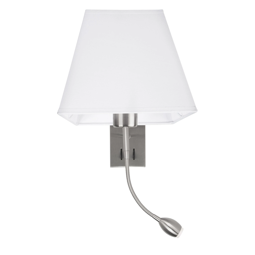 Wandlamp Valencia wit met chroom