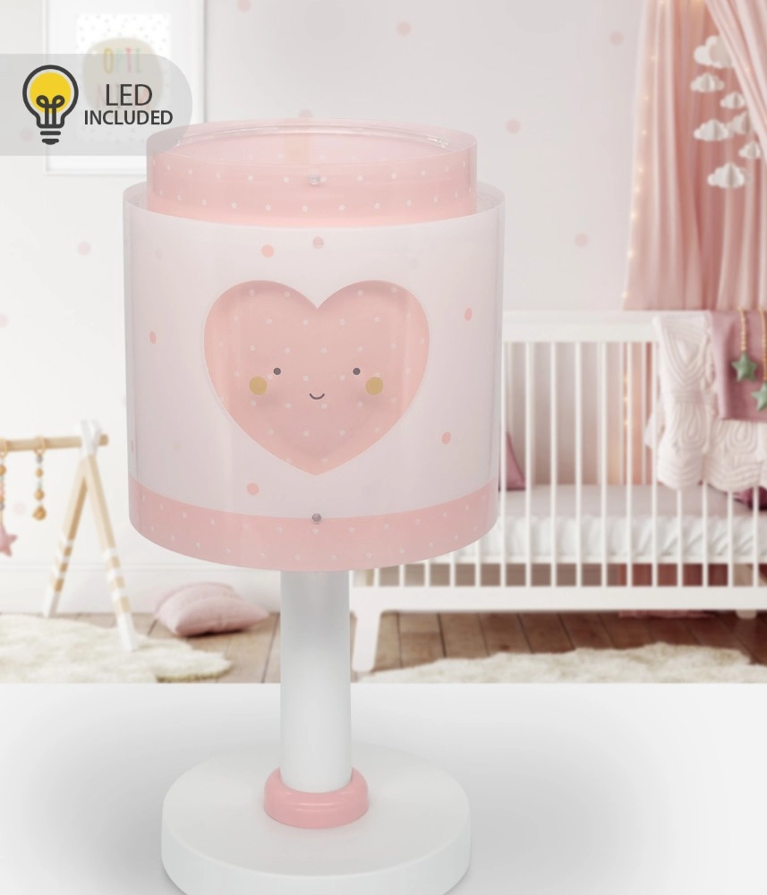 Tafellampje Baby Dreams roze glow in the dark Dalber 8420406002606