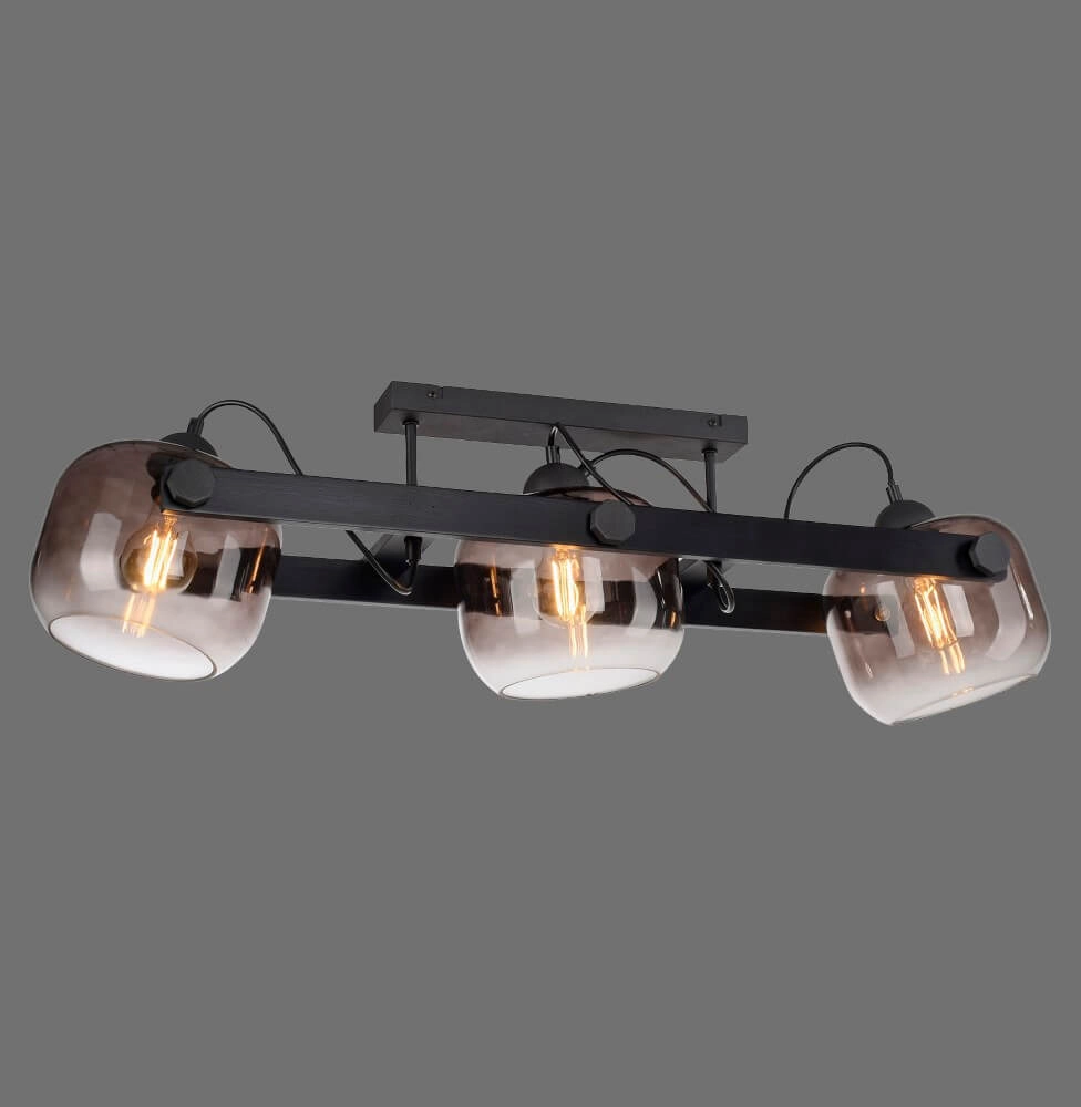 Plafondlamp Cup 2.0 3-lichts smoke glas Just Light 4043689004743