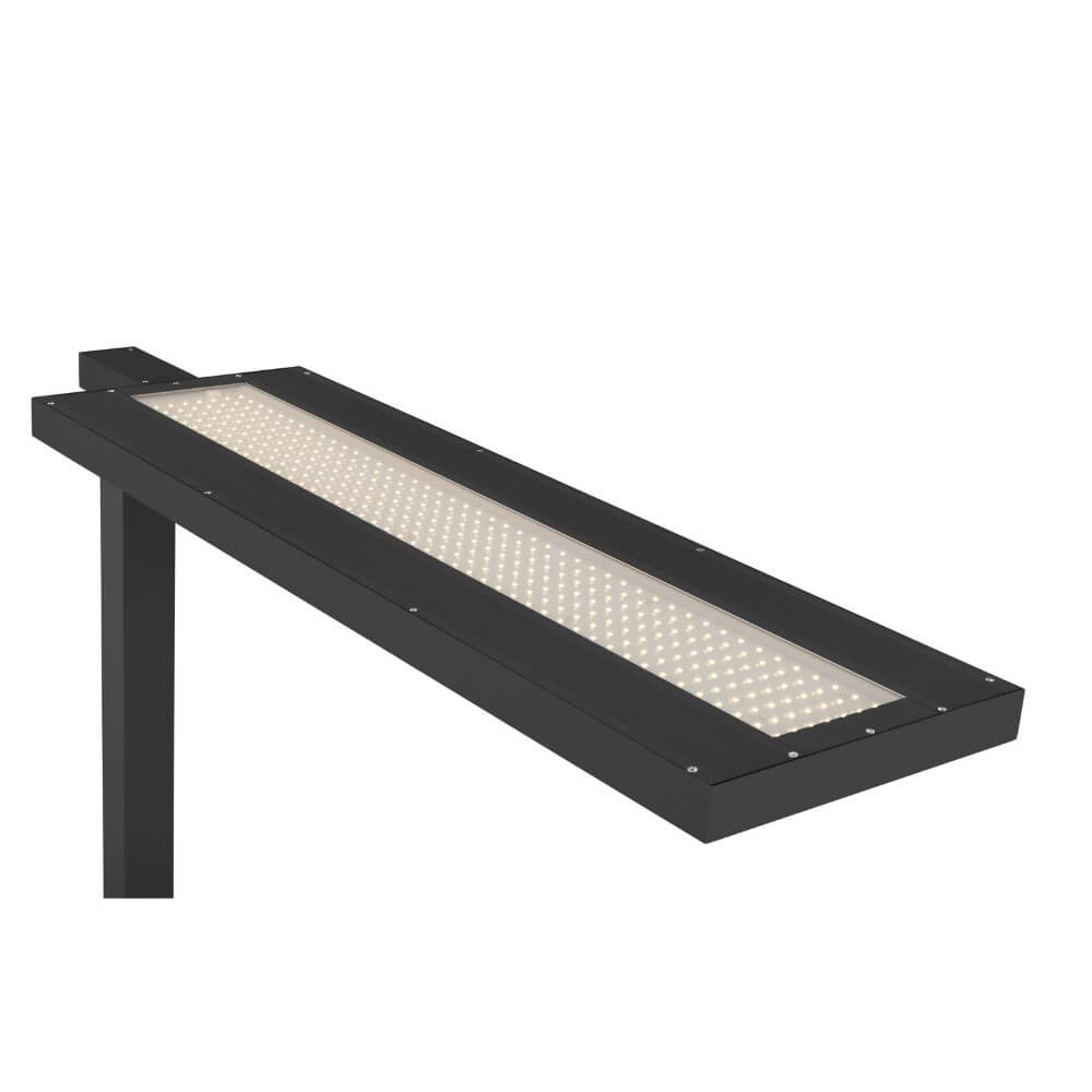 Led kantoor vloerlamp Worklight Pro zwart - enkel SLV 4024163278003