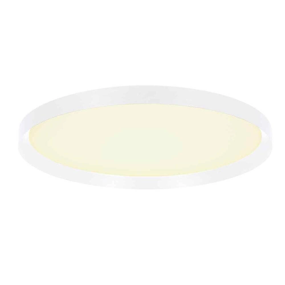 Strakke plafondlamp Flady wit Ø 50cm