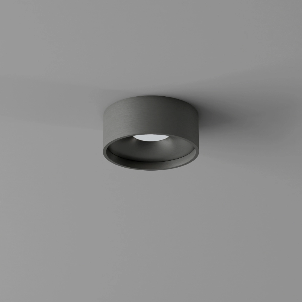 Badkamer plafondlamp Oran Ø 12cm - Gun metal Artdelight 8720701103894