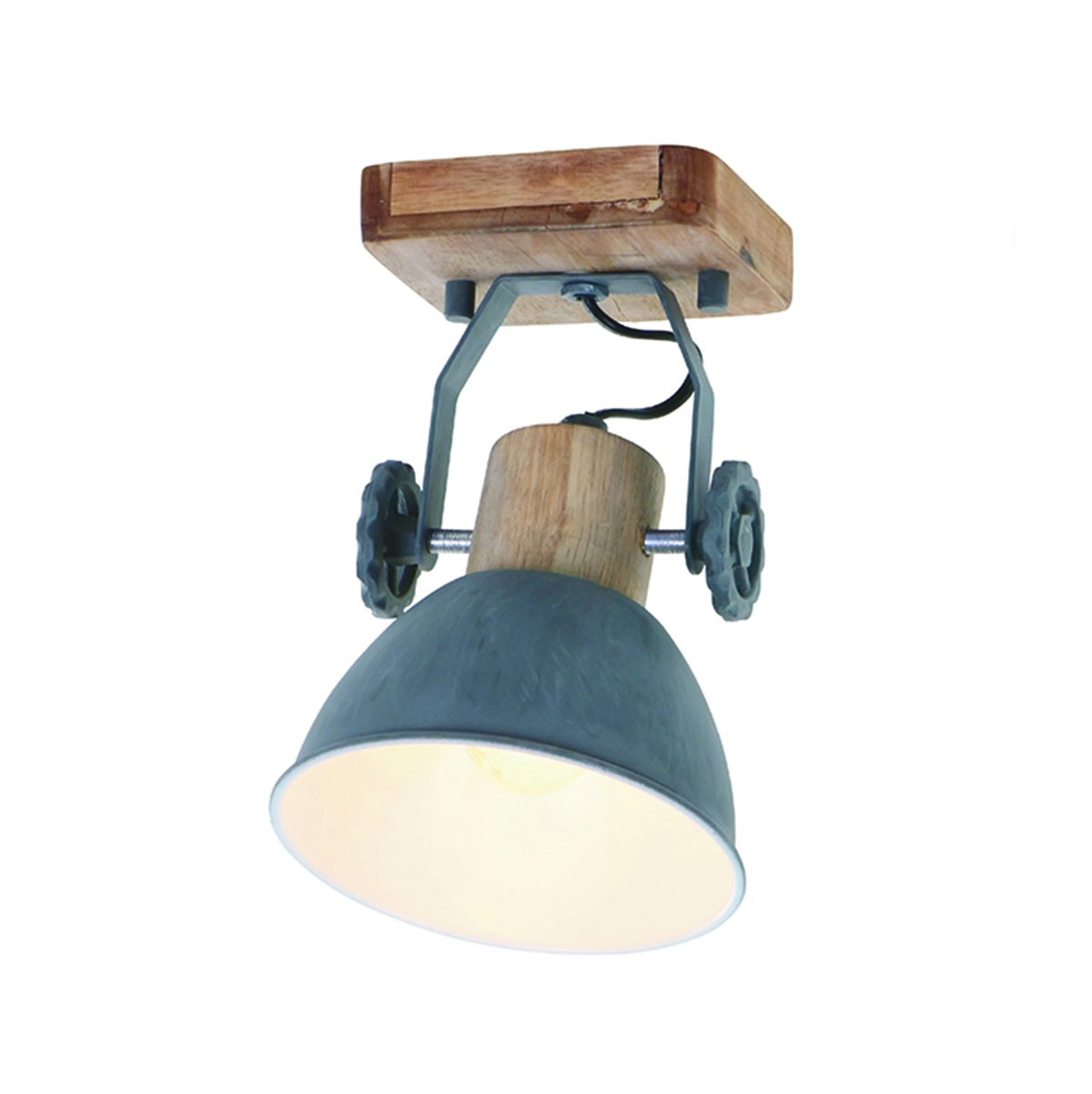 Spot Gearwood vintage grijsblauw met houtbruin