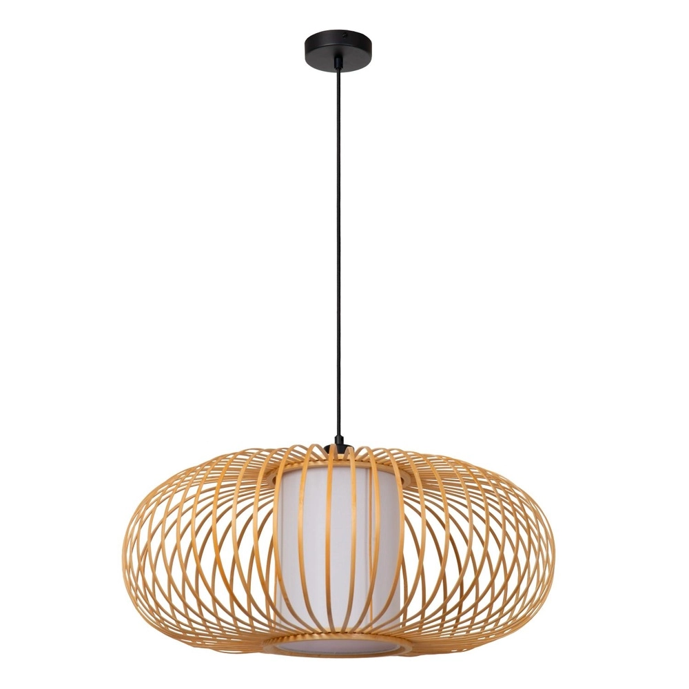 Hanglamp Thuline Ø 60cm houtlook