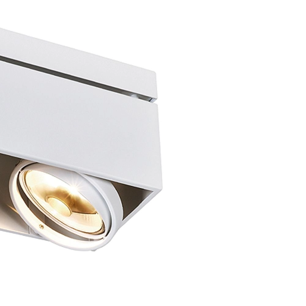 Plafondspot Kardamod Surface Square ES111 2-lichts wit SLV 4024163131698