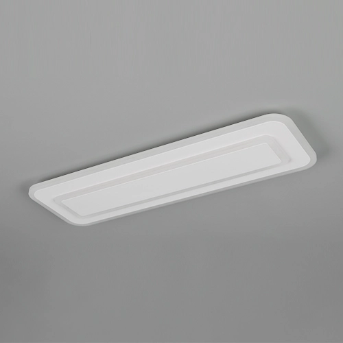 Moderne plafondlamp Riva wit 60cm Trio 4017807682915