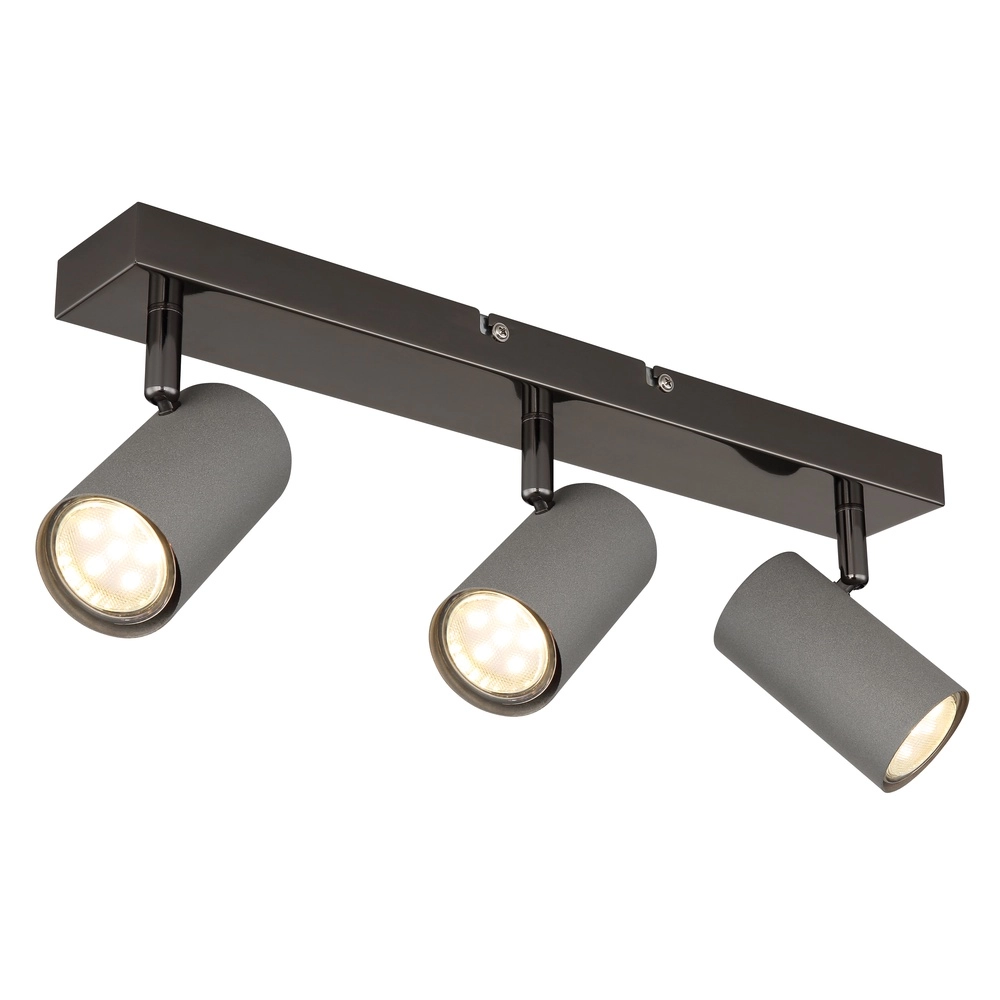 Plafondlamp 3-lichts Robby gunmetal