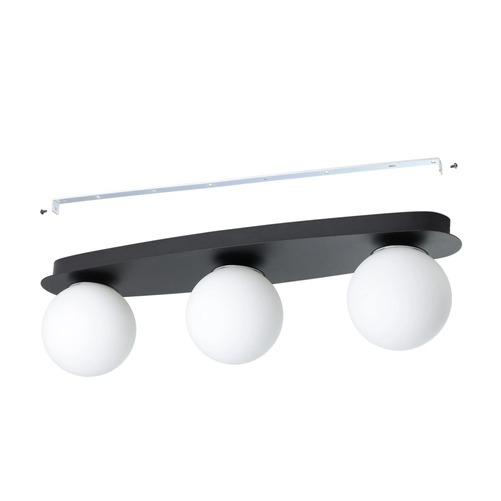 Plafondlamp Castrovido 3-lichts zwart Eglo 9008606360697