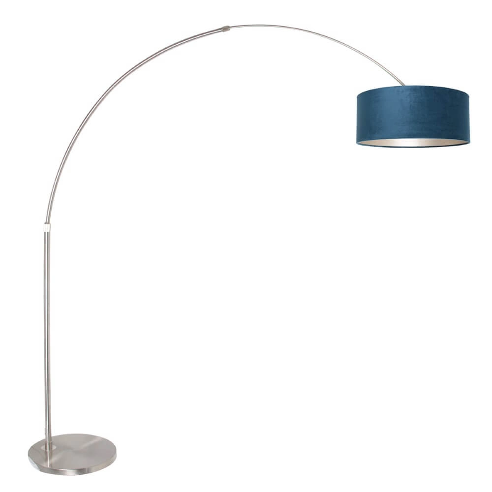 Booglamp Sparkled met blauw velvet