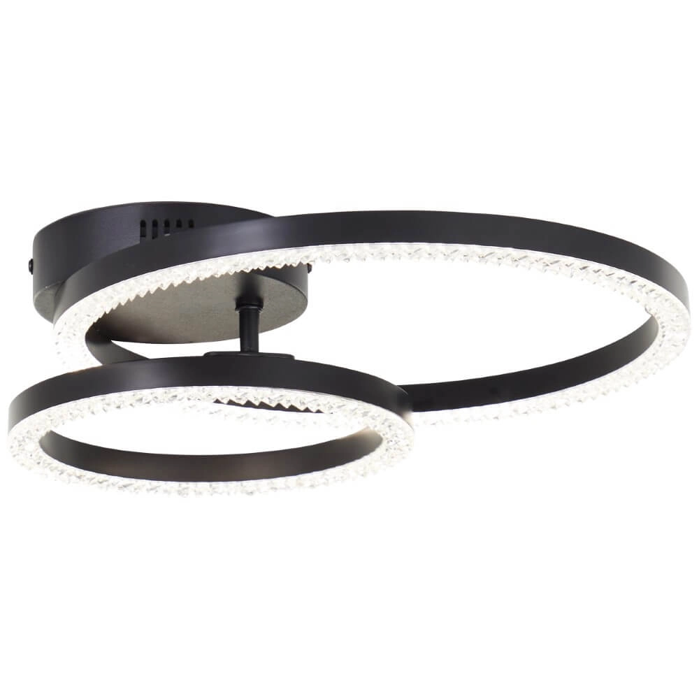 Zwarte plafondlamp Aurelia 2500lm Brilliant 4004353442124