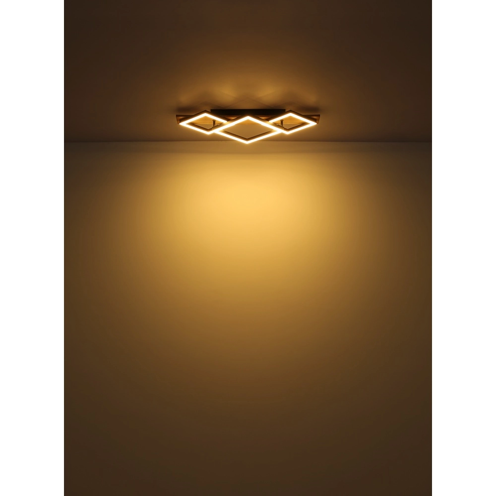 Strakke plafondlamp Tyler zwart Globo 9007371453818