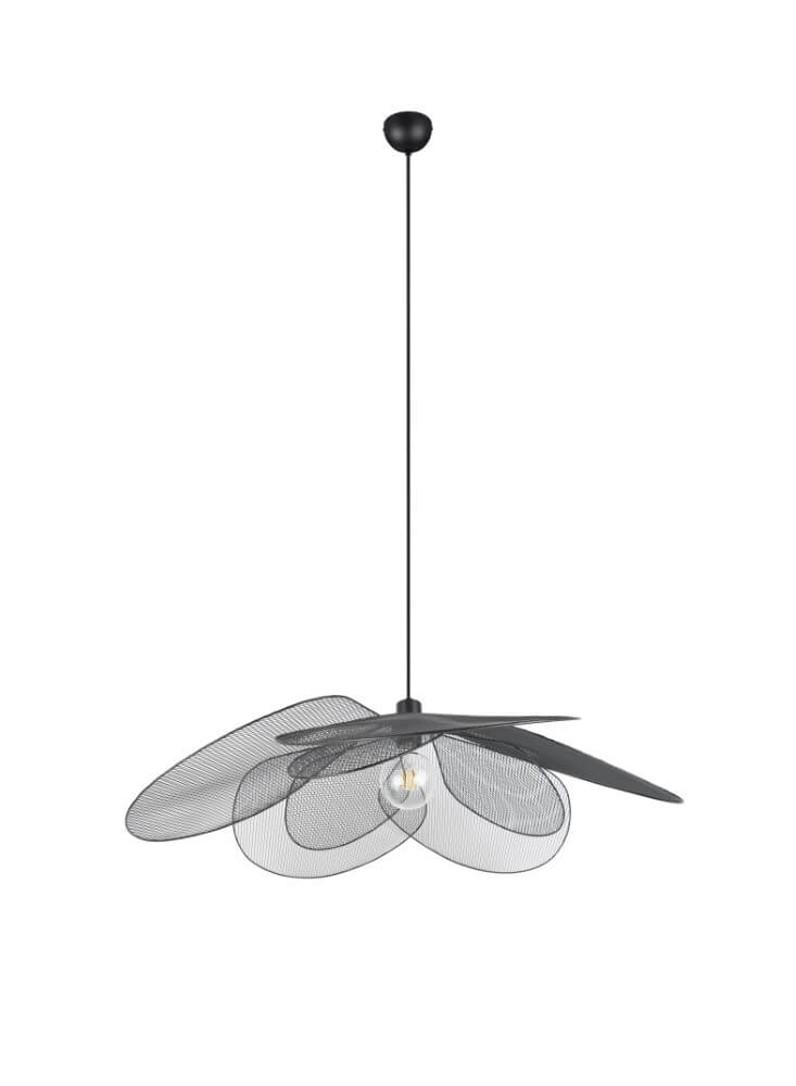 Grote bohemian hanglamp Fleure Ø 87cm zwart Trio 4017807637731