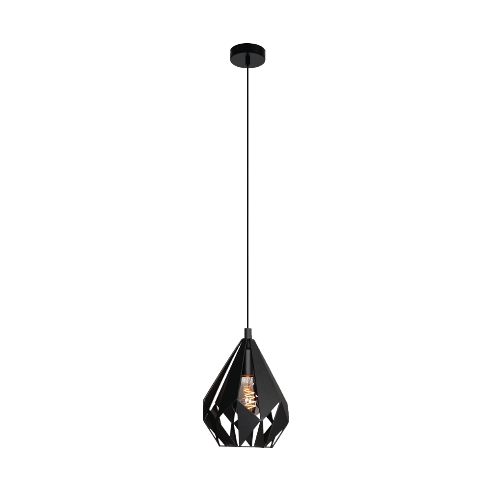 Zwarte hanglamp Carlton 5 Ø 20,5cm