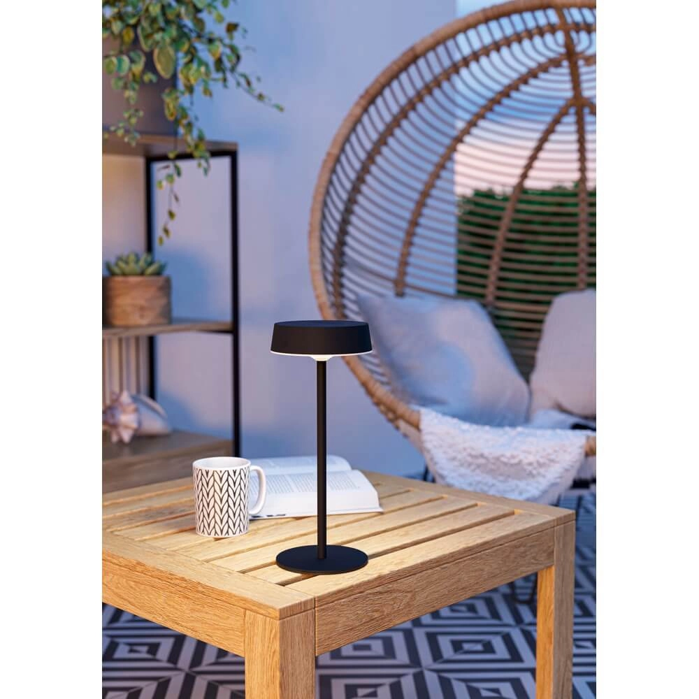 Strakke tafellamp Simeri hybride zwart Eglo 9002759758769