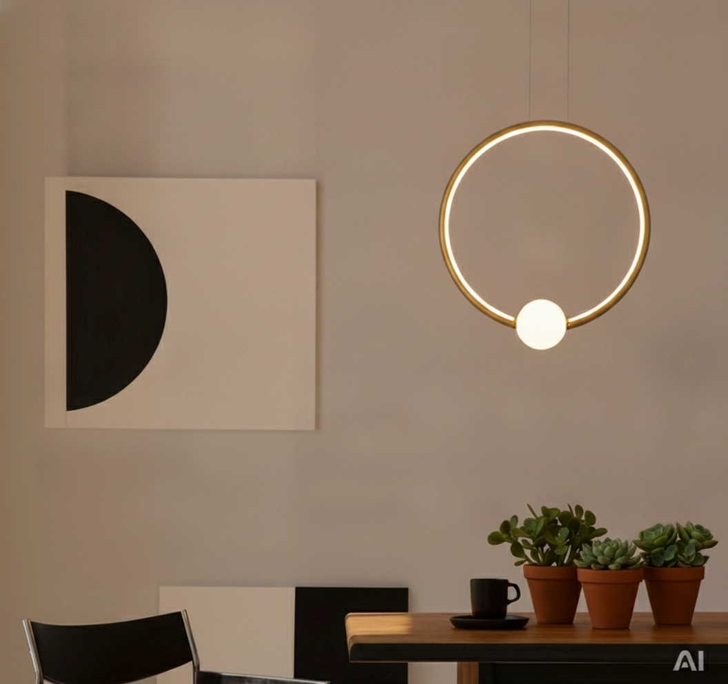 Hanglamp Celia goud met wit rond